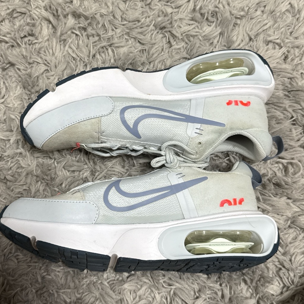 Nike Air Max White and Gray Sneakers